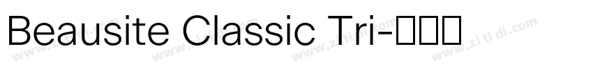 Beausite Classic Tri字体转换